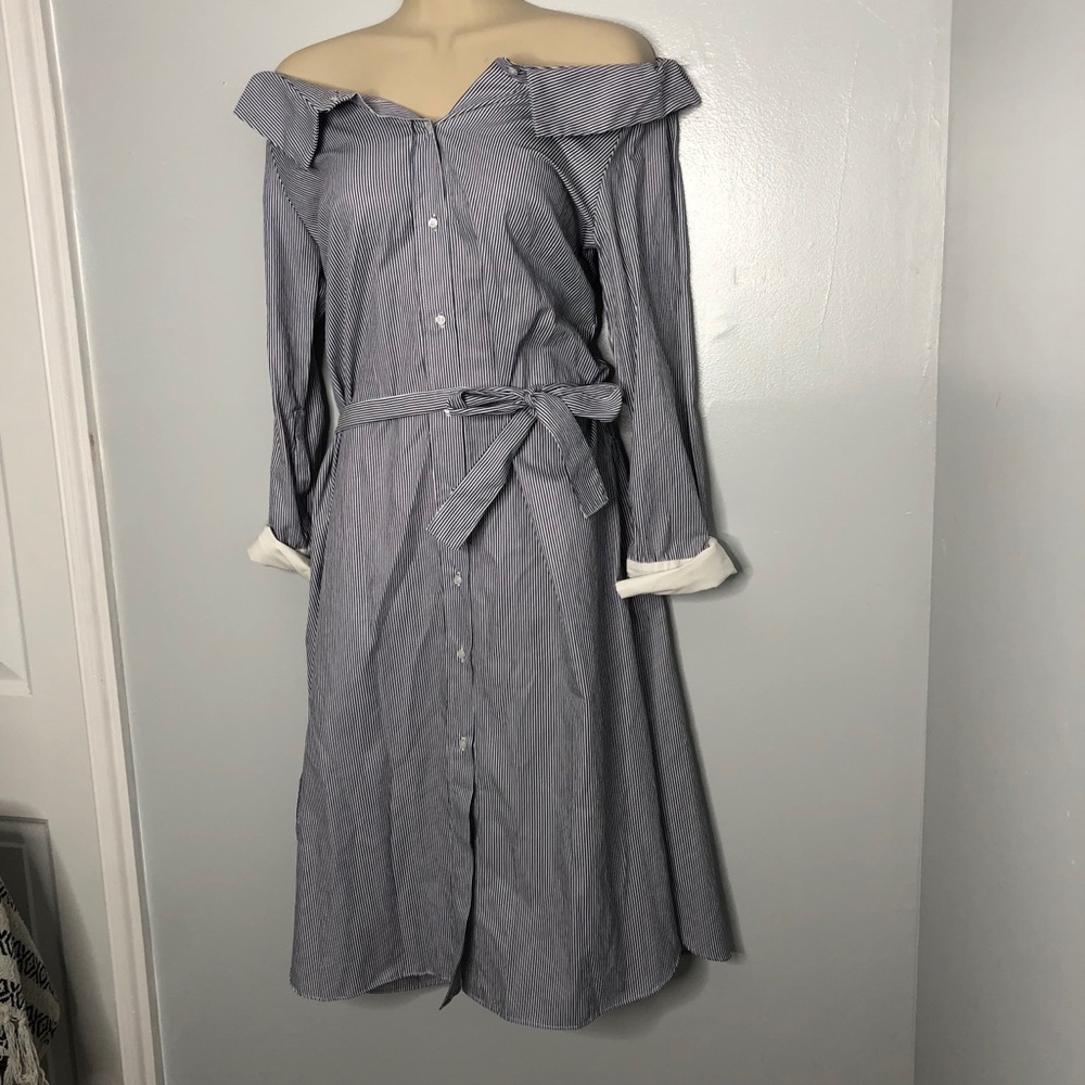 Nice Martin off the shoulder button up dress 6 - Picture 5 of 9